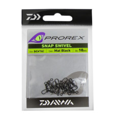 Вертлюжок з застібкою Daiwa Prorex Snap Swivel M 18 kg 10pcs (15408-101)
