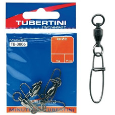 Вертлюг із застібкою Tubertini TB-3806 80kg 3pcs #6 (5542506)