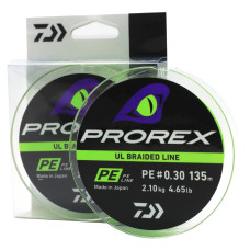 Шнур Daiwa Prorex UL Braid PE 135m 2.10kg 0.09mm #0.3 (12996-003)