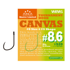 Гачок форелевий Varivas Super Trout Area MLD Tournament Hook Canvas #8.6 15pcs (VA 671107)