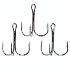Трійник Fladen Maxximus black nickel treble hooks #2/0 3pcs (14-37200)
