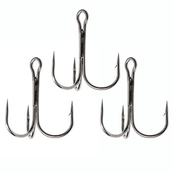 Трійник Fladen Maxximus black nickel treble hooks #2/0 3pcs (14-37200)