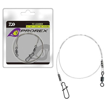 Повідець флюорокарбон. Daiwa Prorex Fluorocarbon Leader 30cm 22kg 2pcs (17925-622)