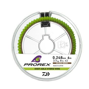 Повідковий матеріал Daiwa Prorex Hybrid Knotable Wire Brown 6m 3.7kg 0.248mm (17930-037)