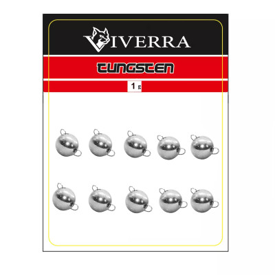 Розбірна вольфрамова чебурашка Viverra 1g Electroplated silver (10шт) (1TCBS-ES)