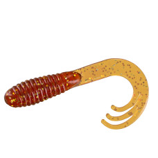 Силікон Big Bite Baits Triple Tip Grub 2" 10pc #Motor Oil Gold (2317476)