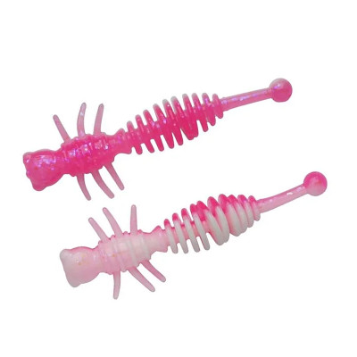 Cилікон Berkley PowerBait Power Larvae 40mm 12pcs #Pink/White (1621118)