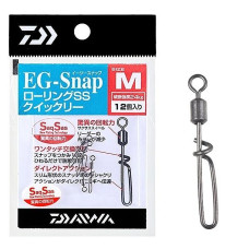 Вертлюг із застібкою Daiwa Eg-Snap M Rolling Swivel SS Quickly (A0008812700)