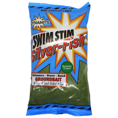 Прикормка Dynamite Baits Swim Stim Commercial Groundbait - Silver Fish - Green 900g (DY1414)