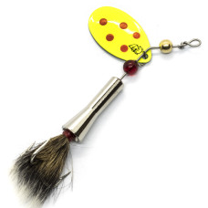 Блешня Dardevle Notangle Spinner 7g #Chartreuse w/Red Dots (4328)