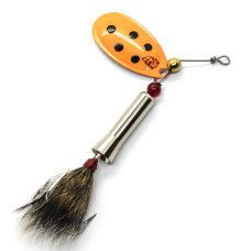Блешня Dardevle Notangle Spinner 14g #Flo Orange/Black Dots (4450)