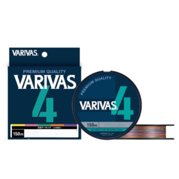 Шнур Varivas PE Line X4 Multicolor 150m 6.79kg 0.148mm #0.8 (VA 13532)