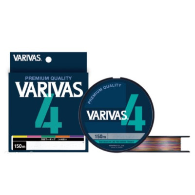 Шнур Varivas PE Line X4 Multicolor 150m 6.79kg 0.148mm #0.8 (VA 13532)