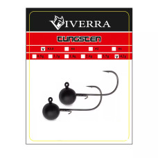 Джигголівка вольфрам Viverra 14,2g #3/0 Black (2шт) (12TBJ30)