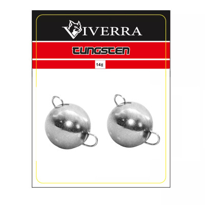 Розбірна вольфрамова чебурашка Viverra 14g Electroplated silver (2шт) (14TCBS-ES)