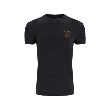 Футболка Simms Stacked Bass T-Shirt Charcoal Heather M (14206-086-30)