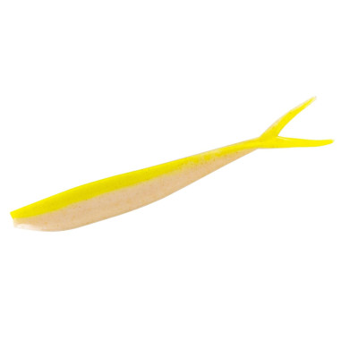 Силікон Big Bite Baits Scentsation Slim Minnow 4" 10pc #Chartreuse/White Laminate (2317335)