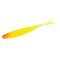 Силікон Big Bite Baits Slim Minnow Painted 4" 6pc #Flaming Sun (2317413)