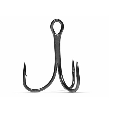 Гачки тройные VMC Predator/light Inline Treble Black Nickel 12 size 8pcs (7552 BN0012G5)