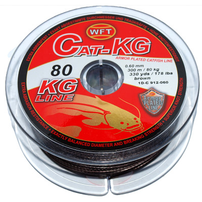 Волосінь WFT CAT 80kg 0.60mm 300m brown (1D-C 912-060)