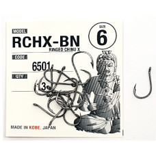 Гачки Fudo Ringed Chinu X Black 6 (13 шт.) (FH BN 6501 6)