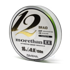 Шнур Daiwa UVF Morethan Sensor 12Braid Ex+Si 150m 7.2kg 0.148mm #0.8 (07303172)