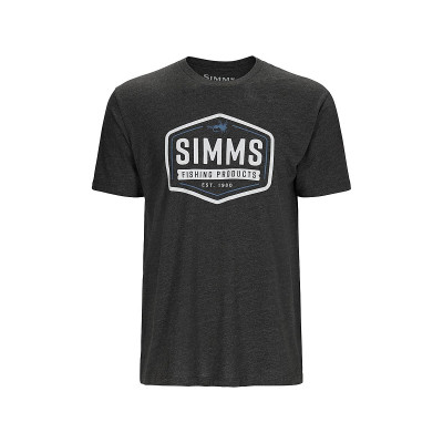 Футболка Simms Fly Patch T-Shirt Charcoal Heather M (14095-086-30)