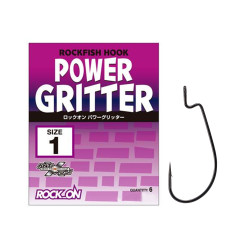 Гачок оффсетный Varivas Rock-On Power Gritter #1 6pcs (VA 68521)