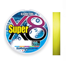 Шнур Duel Hardcore Super X8 200m Hi-Vis Yellow 9.0kg 0.17mm #1.0 (H4316-Y)