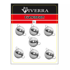 Розбірна вольфрамова чебурашка Viverra 2g Electroplated silver (7шт) (2TCBS-ES)