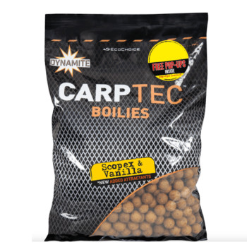 Бойли Dynamite Baits Carp-Tec Scopex & Vanilla 20mm Boilie 1.8kg (DY1781)