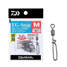 Вертлюг із застібкою Daiwa Eg-Snap M Rolling Swivel SS Quickly Toku (A0008812600)