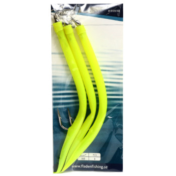 Морской монтаж Fladen Rubber Mac 3pcs size 14/0 Yellow (17-819-140)