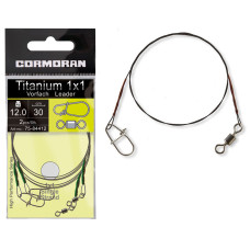 Повідець титановий Cormoran Titanium Leader 30cm 12kg 2pcs (75-84412)