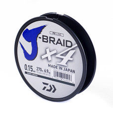 Шнур Daiwa J-Braid X4E 270m Dark Green 6.9kg 0.15mm #1.2 (12741-115)