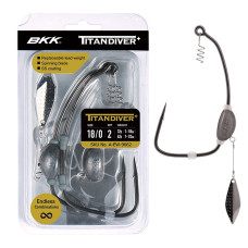 Оффсетный крючок отгруженный BKK Titan Diver+ #16/0 (A-EW-9660)