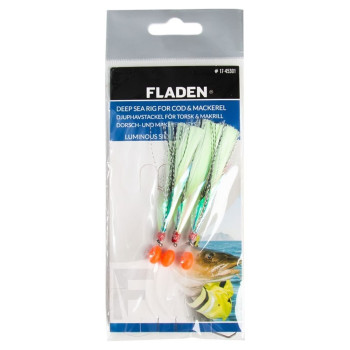Морський монтаж Fladen Luminous Silk 5 Hooks size 4 Yellow (17-45043)