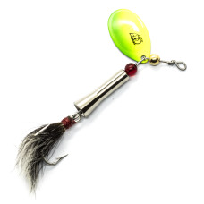 Блешня Dardevle Notangle Spinner 3g #Chartreuse/Green Stripe (4270)