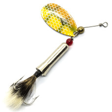 Блешня Dardevle Notangle Spinner 14g #Orange/Green Perch Scale (4433)