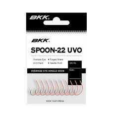 Гачок BKK для блешень Spoon-22 UVO #4 (A-ES-8155)