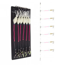 Монтаж Daiwa Grand Wave Redfish Rig Circle-Hook 600cm 0.7/0.8mm #5/0 White (16517-245)