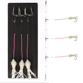 Монтаж Daiwa Grand Wave Deadbait Rig 300cm 0.7/0.8mm #5/0 White (16517-255)