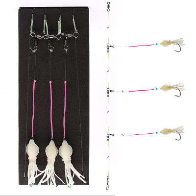 Монтаж Daiwa Grand Wave Deadbait Rig 300cm 0.7/0.8mm #5/0 White (16517-255)