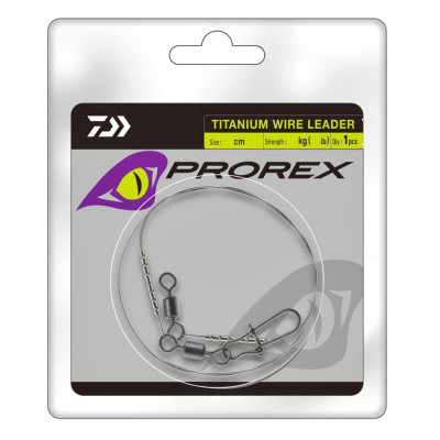 Повідець Daiwa Prorex Titanium Wire Leader 30cm 18kg (17925-818)