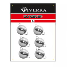 Розбірна вольфрамова чебурашка Viverra 3g Electroplated silver (6шт) (3TCBS-ES)