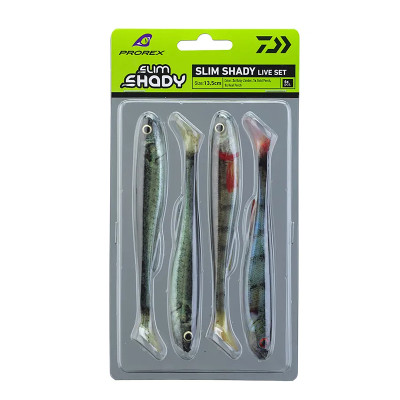 Силікон Daiwa Prorex Real Slim Shady 135mm 13.5g 4pcs #Live Set (15100-815)