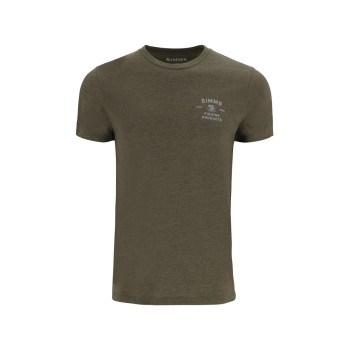 Футболка Simms Stacked Bass T-Shirt Military Heather M (14206-914-30)