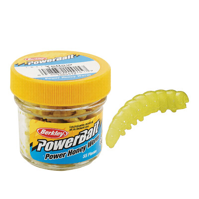 Cилікон Berkley PowerBait Power Honey Worm 30mm #Yellow (1089418)