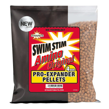 Пелетс Dynamite Baits Swim Stim Pro-Expander Pellets Amino Original 4mm 300g (DY630)