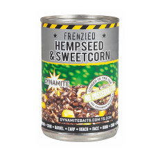 Зернова суміш Dynamite Baits Frenzied Hempseed & Sweetcorn Can 350g (DY287)